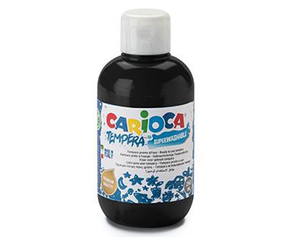 Carioca: Fekete tempera 250ml