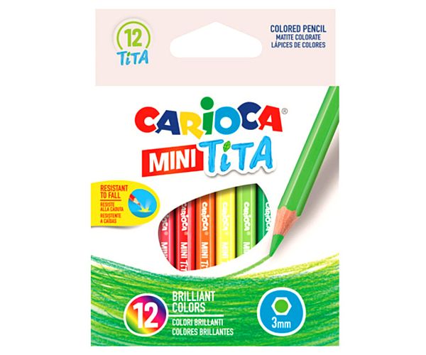 Carioca: Mini Tita törésálló színes ceruza szett 12db-os