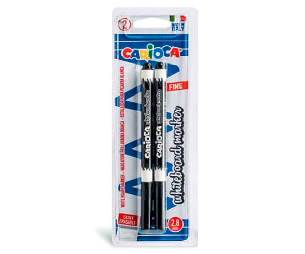 Carioca Whiteboard táblafilc fekete színben 2db