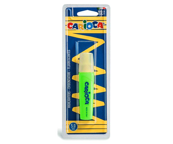 Carioca: Szövegkiemelő filc neon zöld színben