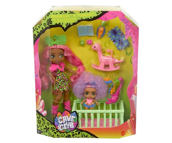 Cave Club: Bébiszitter játékszett kiegészítőkkel - Mattel