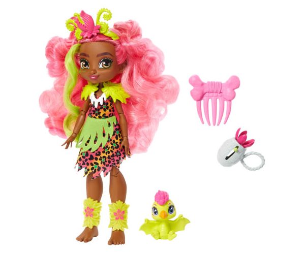 Cave Club: Fernessa játékszett Ptilly őslénnyel - Mattel