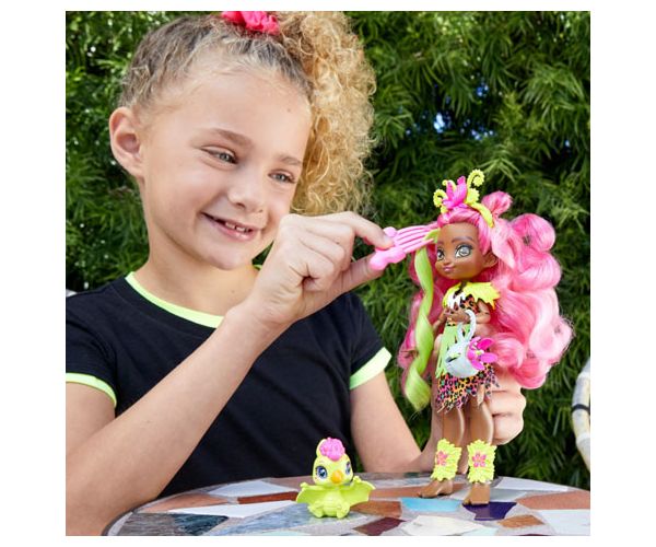 Cave Club: Fernessa játékszett Ptilly őslénnyel - Mattel