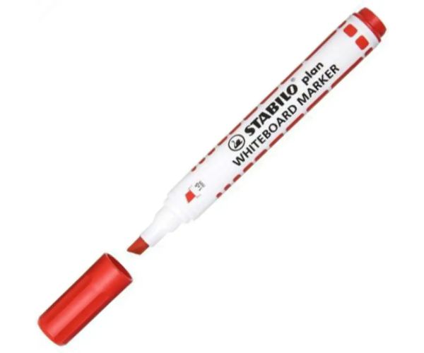 Stabilo: Plan WhiteBoard červená fixka na tabuľu