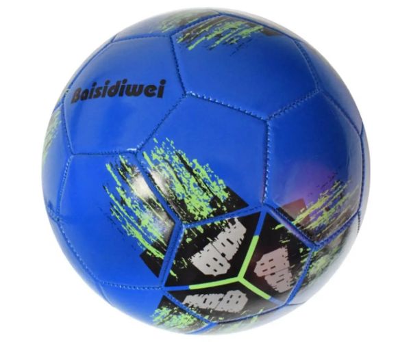 Futbalová lopta s umelej kože s krížovým vzorom 23 cm