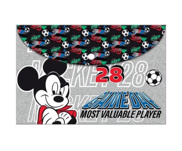 Mickey Mouse priečinok na dokumenty A4 s patentom