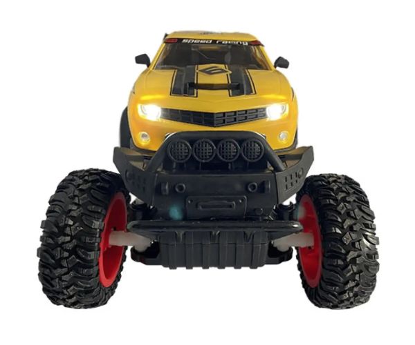 RC Off-Road diaľkovo ovládané žlté Camaro s osvetlením 27 MHz 29cm 1/14 mierka