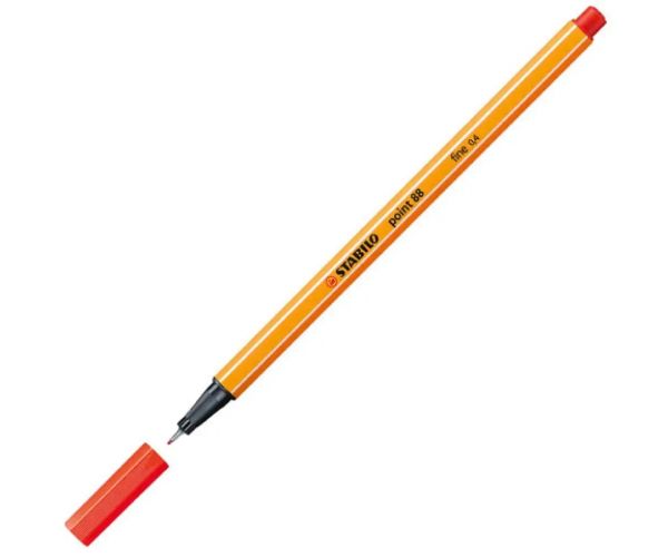 Stabilo: Point 88 svetlo-červený popisovač 0,4mm