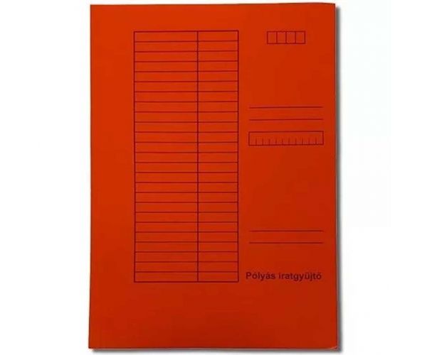 Piros pólyás dosszié A/4 230g