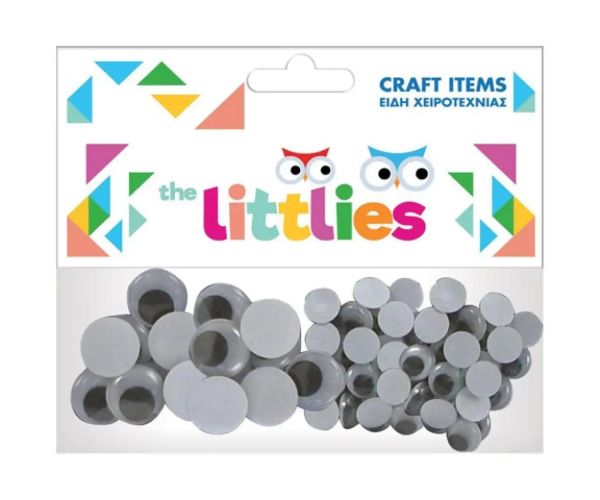The Littlies: Plastové oči 40-dielny set 20x15mm a 20x20mm