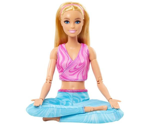 Barbie: Flexibilná joga bábika so svetlými vlasmi - Mattel