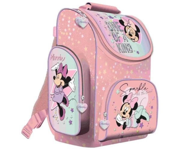 Minnie Mouse ružová anatomická školská taška, batoh 35x25x15cm