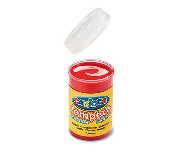 Piros tempera tégelyben 6x35 gr - Carioca
