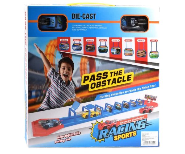 Racing Sports: Extreme Challenge rýchlotstná pretekárska dráha s prekážkami a 2 autíčkami