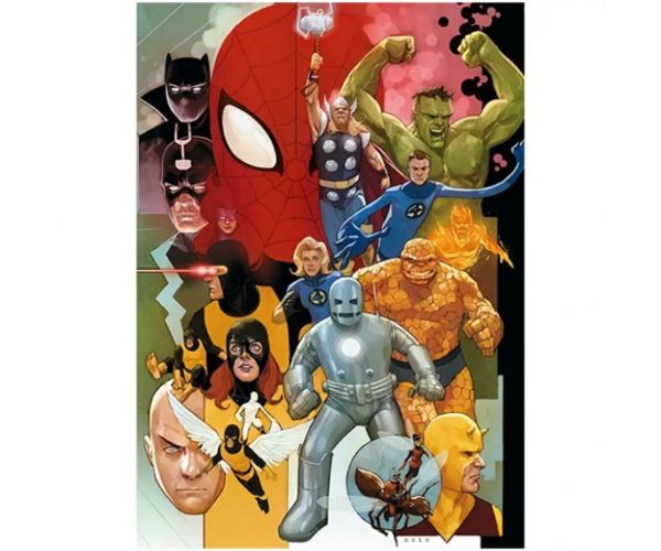 High Quality Collection: Marvel superhrdinovia 80´ roky 1000 dielne HQC puzzle 69x50cm - Clementoni