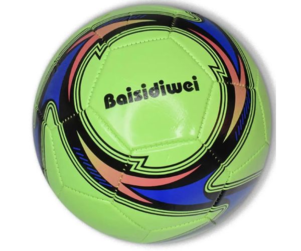 Futbalová lopta z umelej kože v neónových farbách 23cm