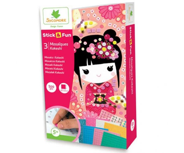 StickN Fun set na výrobu mozaikového obrazu - Kokeshi