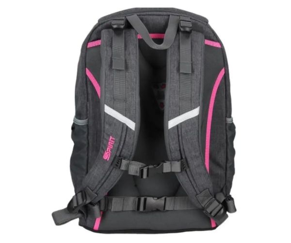 Spirit: Urban čierno-fialová ergonomická školská taška batoh