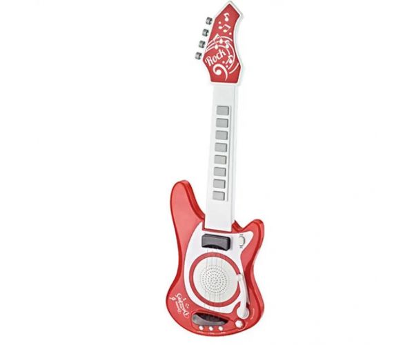 Červená elektrická gitara 66cm