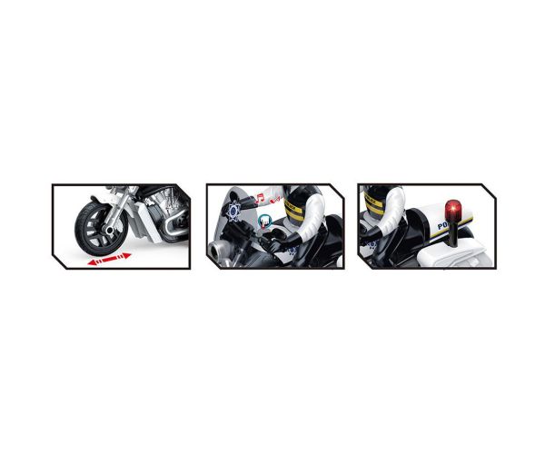 Luna: Light Striker policajný motocykel s policajnou figúrkou, so svetlom a zvukom 1/10