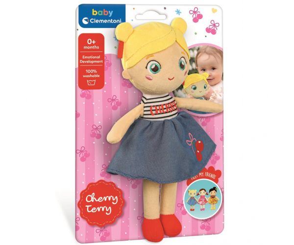 Cherry Terry puha plüss baba - Clementoni Baby