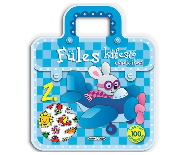 Füles fiús kifestő füzet matricákkal - 2. Repülő