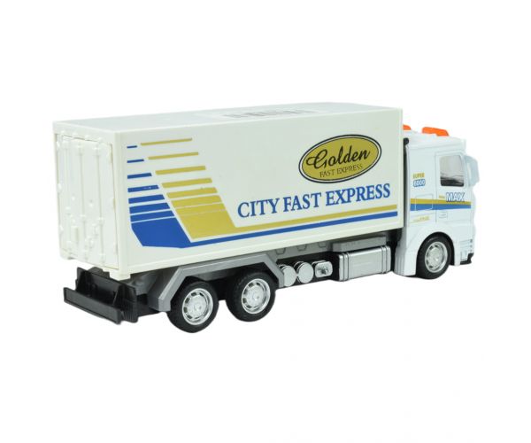 City Cars: Városi lendkerekes teherautó többféle változatban 19cm 1db