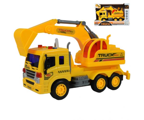 City Truck: Markolós teherautó fénnyel és hanggal 1/18