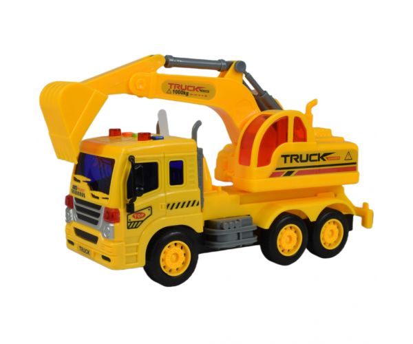 City Truck: Markolós teherautó fénnyel és hanggal 1/18