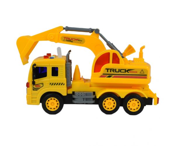 City Truck: Markolós teherautó fénnyel és hanggal 1/18