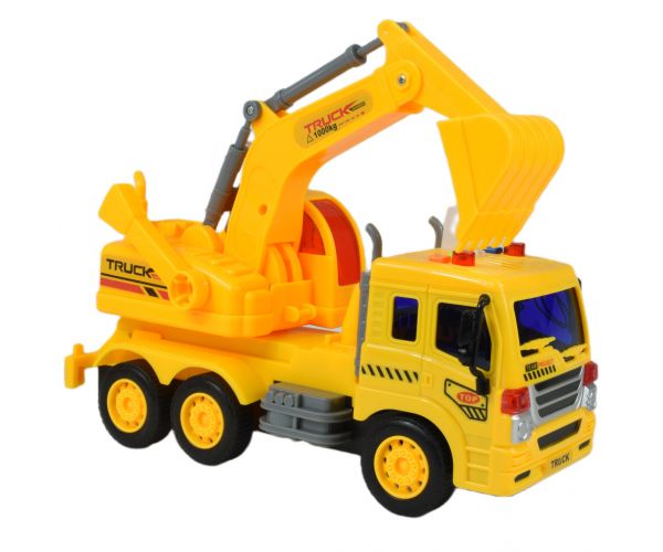 City Truck: Markolós teherautó fénnyel és hanggal 1/18