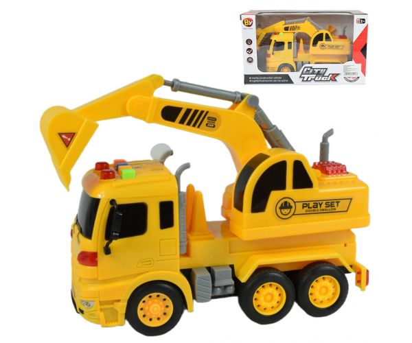 City Truck: Markolós teherautó fénnyel és hanggal 20cm