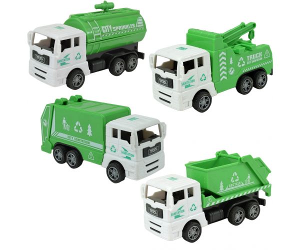City Truck: Hulladékszállító kamion többféle változatban 12cm