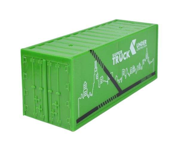 City Truck: Átalakítható lendkerekes hulladékszállító teherautó jelzőtáblákkal 19cm