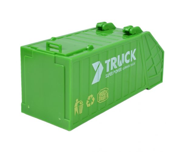 City Truck: Átalakítható lendkerekes hulladékszállító teherautó jelzőtáblákkal 19cm