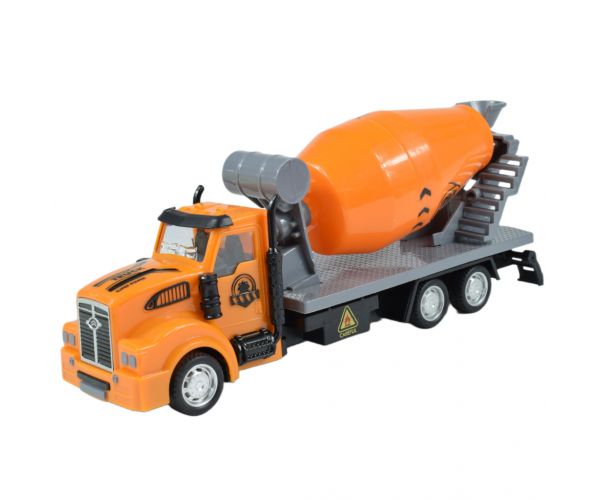 City Truck: Átalakítható lendkerekes építőipari teherautó jelzőtáblákkal 19cm