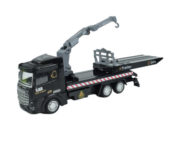 City Truck: Átalakítható lendkerekes mentőcsapat teherautó jelzőtáblákkal 19cm
