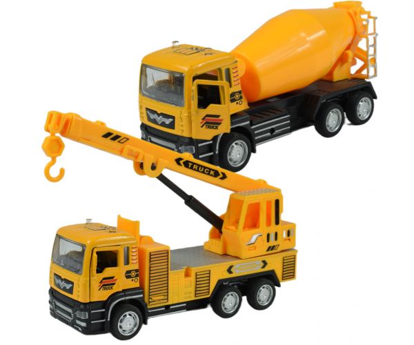City Truck: Hátrahúzós betonkeverő vagy darus teherautó 14cm