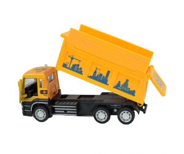 City Truck: Hátrahúzós építőipari teherautó kétféle változatban 14cm