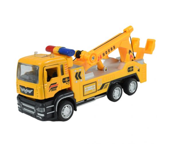 City Truck: Hátrahúzós építőipari teherautó kétféle változatban 14cm