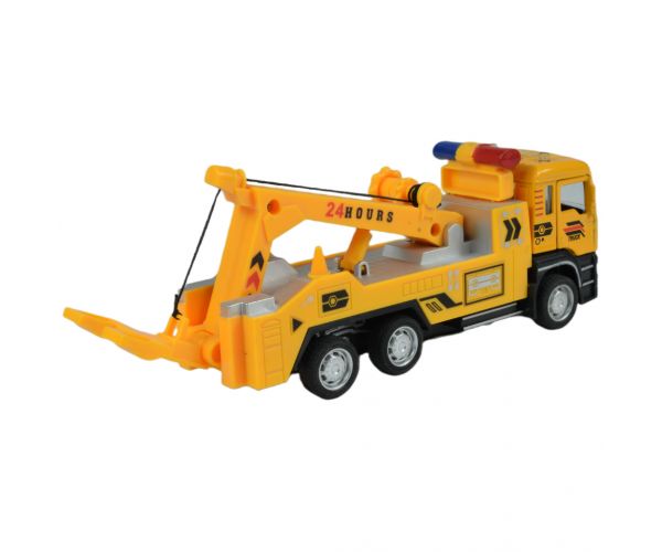 City Truck: Hátrahúzós építőipari teherautó kétféle változatban 14cm
