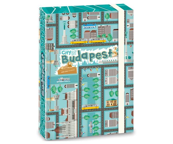 City of Budapest füzetbox gumis pánttal A/5