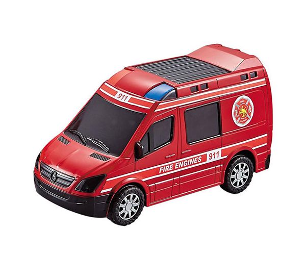 City Rescue tűzoltó kisbusz fénnyel és hanggal