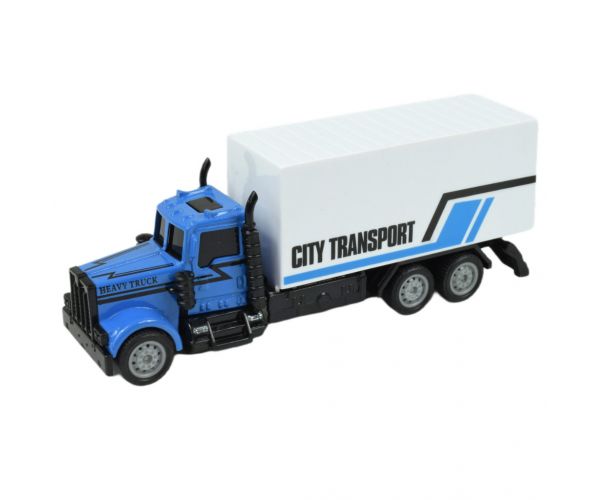 City Squad: Szállító teherautó lendkerekes kialakítással kétféle változatban 1db
