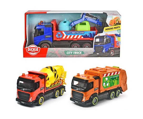 City Truck városi munkagépek háromféle változatban - Simba Toys