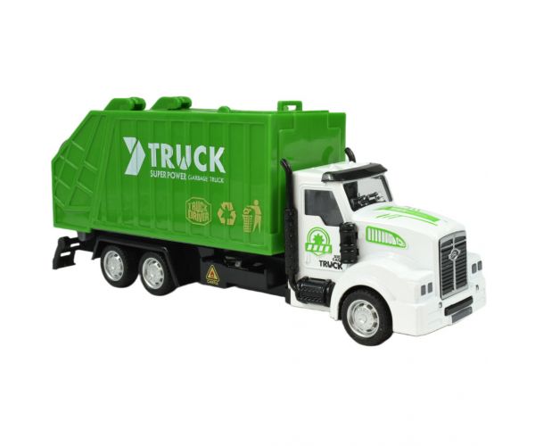 City Truck: Lendkerekes szelektívhulladék gyűjtő teherautó 22cm