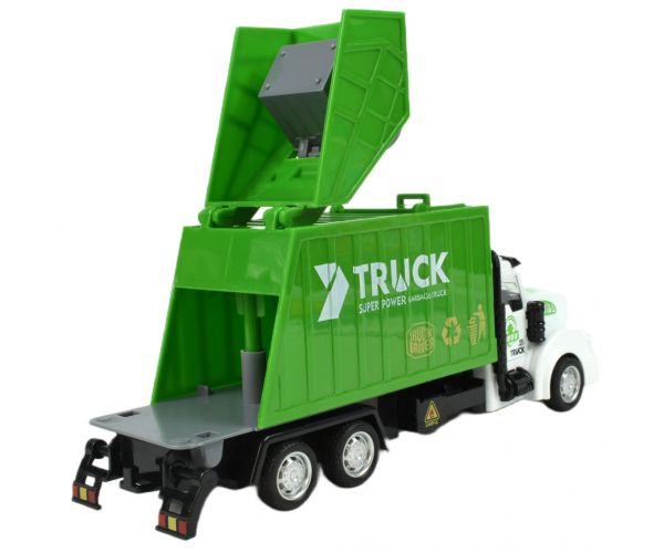 City Truck: Lendkerekes szelektívhulladék gyűjtő teherautó 22cm