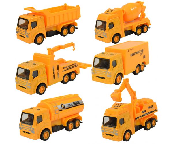 City Truck: Lendkerekes munkagépek többféle változatban 9,5cm 1db