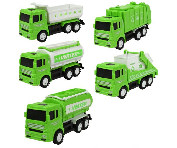 City Truck : Szelektív hulladékgyűjtő teherautó többféle változatban 13cm