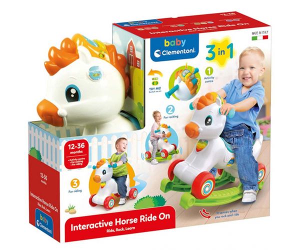 Clementoni Baby: 3 az 1-ben interaktív hinta póni